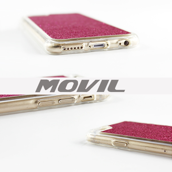 NP-2460 Funda de TPU con el polvo para Apple iPhone 6-7